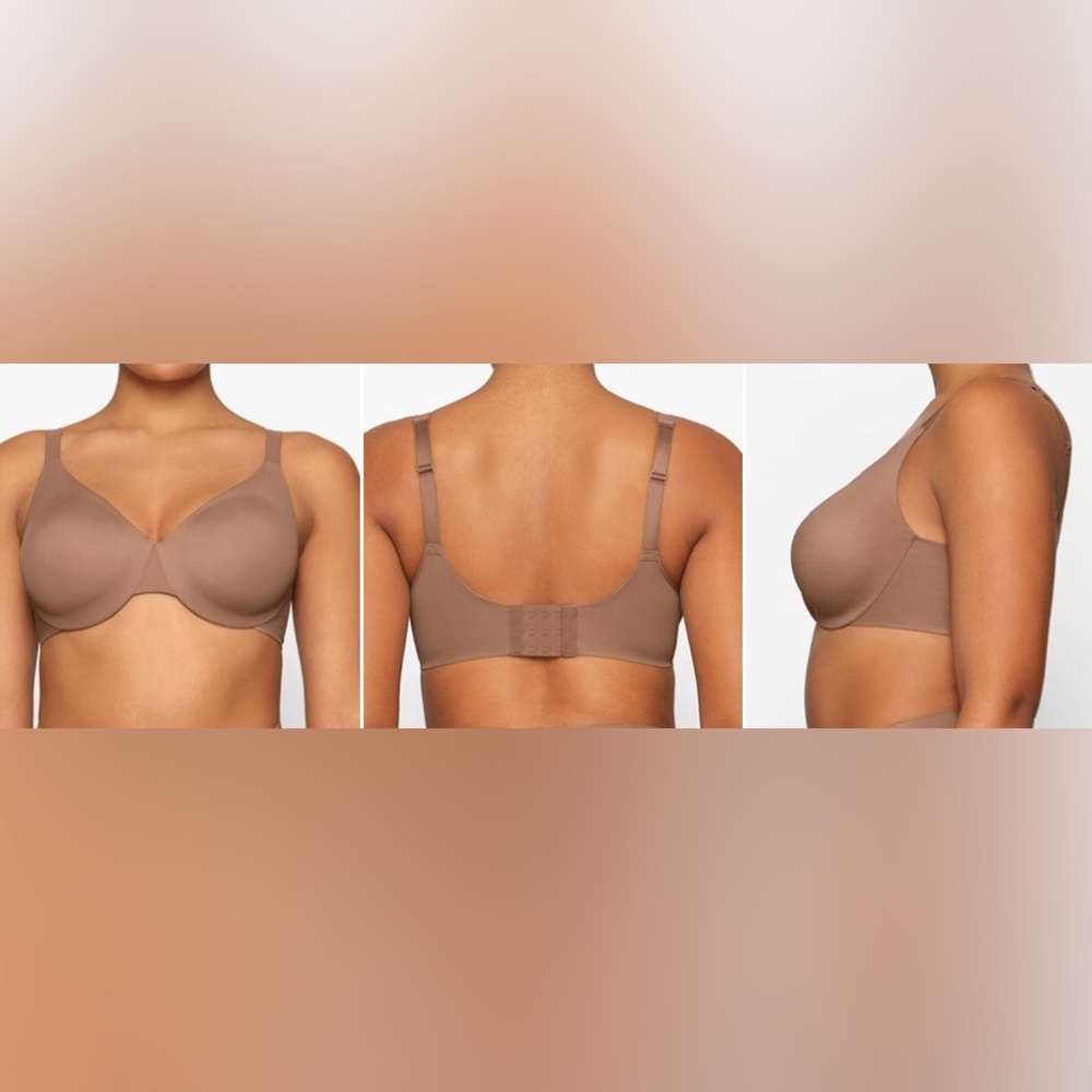Skims Smoothing Intimates Unlined full Coverage Bra, size 34D, sienna new